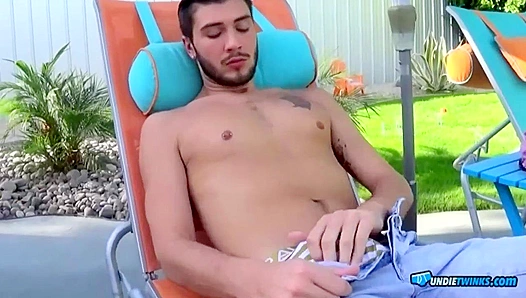 Justin Dean Teases With His Thick Hard-on — Naughty Underwear Playtime – GAYFlix