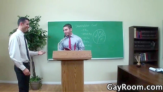 Lukes Tight Ass Rides Marcos Huge Cock Hard on Office Desk – GayXXX