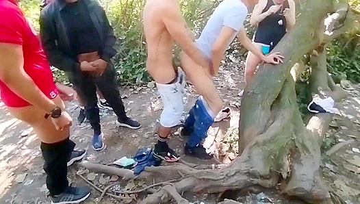 Deep In The Wild: Nonstop Blowjobs Between Horny, Hard Gay Bucks – 18+