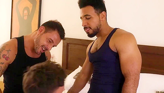 Hung Teen Gets Railed by Two Massive Cocks – Wild DP Fantasy – HotDuoAction