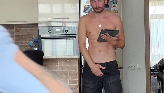 Morning Heat: Steamy Gym Encounter Sparks Wild Bi Threesome with Stepdad Husband – 18+