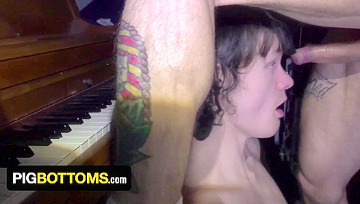 Tattooed Stud Turns into the Crews Perfect Booty Boy – All About Anal Pleasure