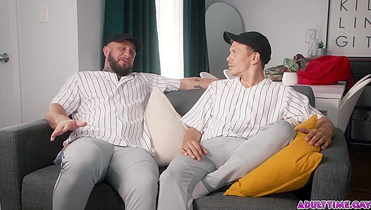 Ethan Chase Seduces Older Stud in Steamy Big-Dick Showdown – HotGayPornDuel