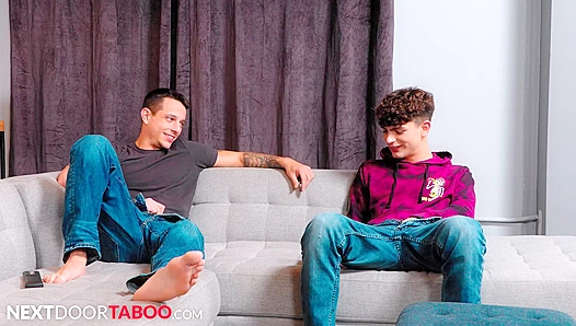 Curious Twink Discovers Forbidden Lust With His Secret Pornstar Stepbro – Steamy Nights