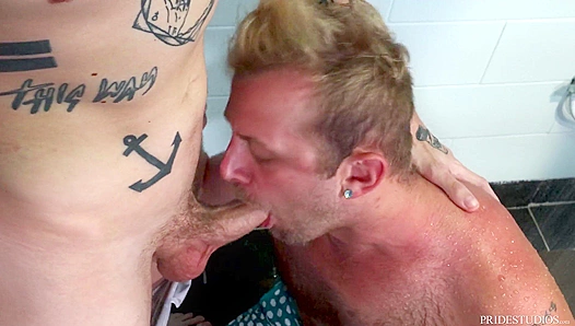 Chandler Scott Gags on Dexxs Massive Cock — Raw Gay Anal Ride – 18+
