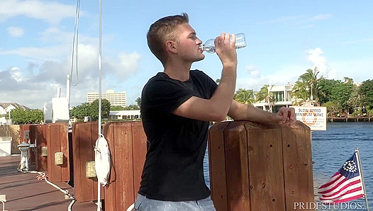 Jaxton Wheeler Catches DylanLucas Slacking — Ripped Ass Workout On Duty – 18+