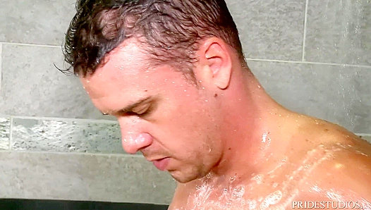 Sweat-Slicked Studs Over 30 Go Hard in Steamy Shower Ass Play – 18+