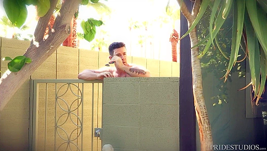 Dylan Lucas Spies on a Horny Neighboring Twink Before Going All In – 18+