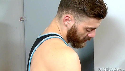 Two Massive Cocks Meet: Steamy Bareback Encounter in Public Restroom – 18+