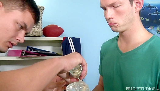 Naughty Virgin Twins Get Educated in Busty Oral Fun – 18+