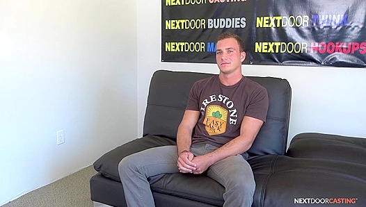 Hunk Bares All in Steamy Neighbor Audition — Jerking Off Live – 18+