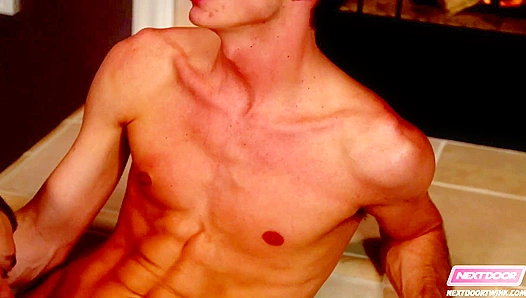 Studying Turns Hot as Next-Door Twinks Spark a Wild Three-Way Flame – 18+