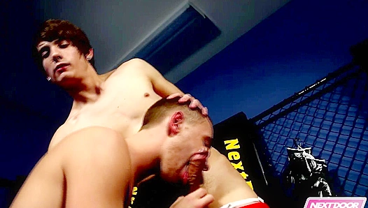 Twink Neighbor Gets Pounded Hard With Massive Cum Load – Wild Gay Sex Fest