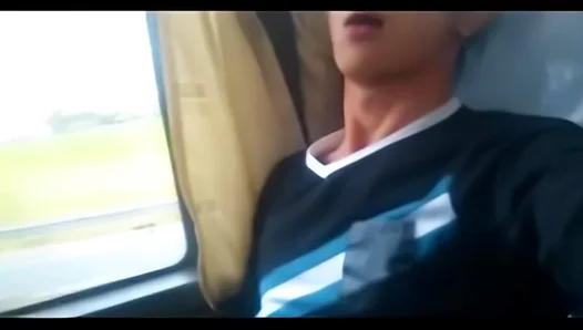 Passion Ignites: Two Asians Share a Steamy Secret on the Rush Hour Bus –
