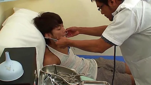 Doctor Dominates Innocent Asian Twink in Steamy Bareback Encounter – 18+ Medical Play