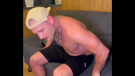 Caught In the Act — Huge Horny Muscle studs Thick Cock Pops Out – 18+