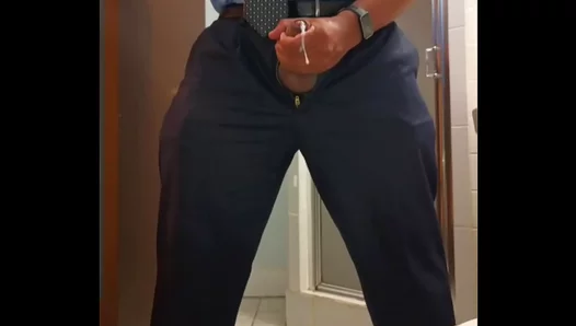 Professors Hot Solo Act in Suit Tie — Forbidden Desire Exposed – 18+