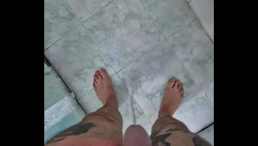 Steamy Piss Play: Two Horny Brazilians Get Wild in the Bath – Gay Solo 18+