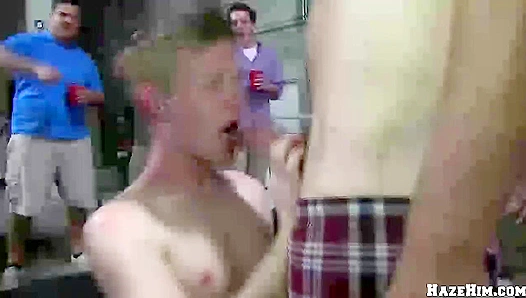 Frat Pledge Broken In: Rough First Time Anal Domination – Real Amateurs 18+