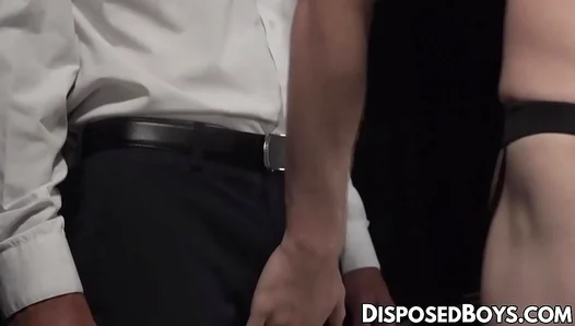 Cole Blue Gags on Master Brians Thick Dick in Steamy BDSM Domination – 18+