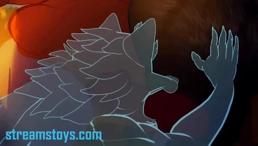 Steamy Bear Love: Chubs Swap Fiery Blows Under Moonlit Flames – 18+