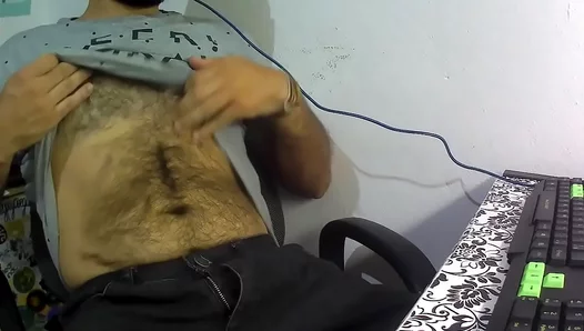 Caught Mid-Stroke: Horny Latino Guy JERKS OFF During Work Hours – Amateur Solo 18+