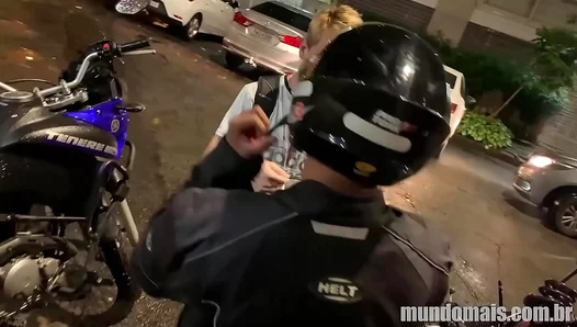 Craving Skin: Biker Feasts on Horny Young Studs Thick Rod – 18+ Blowjob Action