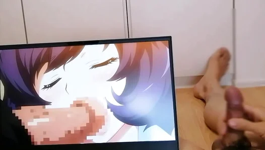 Otaku Jerks Off Watching Thick Black Goddess Ride Scream for Dick — Horny Anime Fantasy
