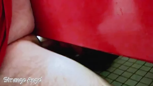 Stranger Danger: Hot Pants Grinding in a Steamy Restroom Encounter – 18+