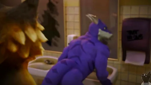 Steamy Bathroom Fun: Furry Men Swap Deep Throats Ass Play – NaughtyFun 18+