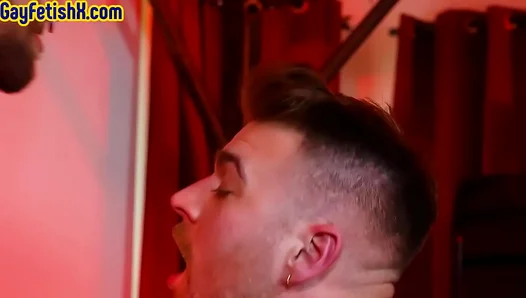 Dominant Leather Daddy Rim Jobs Fists His Boys Hole – Raw Gay Action
