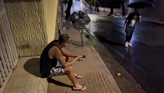 Carioca Feasts on Curvy Miners Ass Beneath Rios Tropical Downpour – Hot Braz Porn