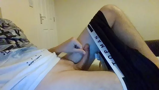 Hard Soaking Wank: Young Stud Blinks Back Tears as Loads Splash Down – 18+