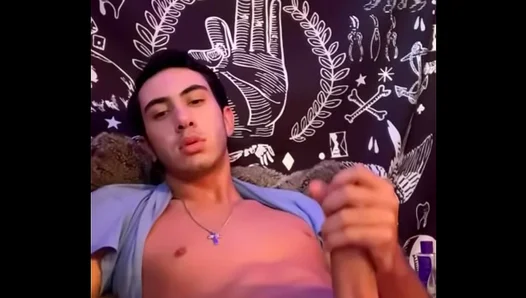 Latin Twink Shows Off Big Hard Cock in Hot Bareback Ride – 18+ Gay Sex