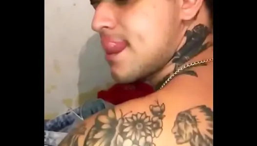 Tattooed Latino Stallion Devours Thick Cocks in Hot Sauna Fuck Fest – 18+
