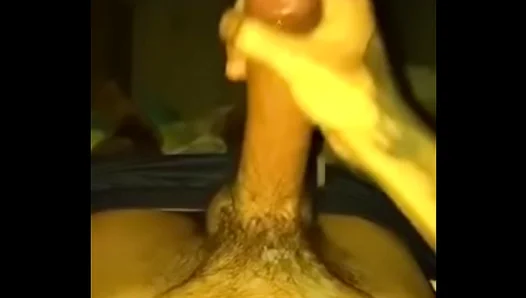 Hairy Teen Moans Loud While Jerking Off to Huge Hard Cock – 18+