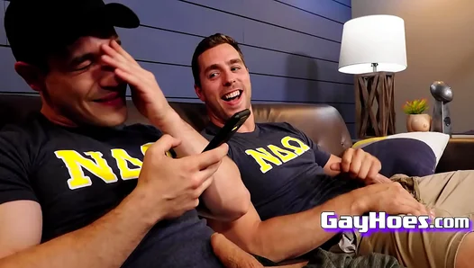 Frat Bros Get Horny: From Mutual Masturbating to Hot Forbidden Action – 18+