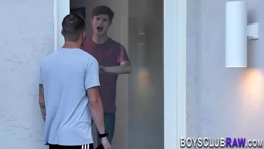 Twink Twosome Unleashed: Rimming, Deepthroat Bareback Action – GayAction 18+