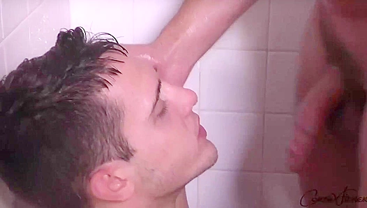 Steamy Shower Kiss Leads to Wild Bathroom Booty Call – Corbin Fisher