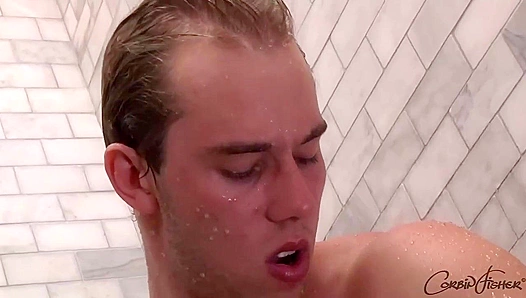 Riding Hard from Behind, Then Soaking Up Pleasure in Hot Shower – CorbinFisher 18+