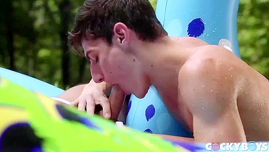 Aiden Ward Nico Leon Get Dirty with Hot Poolside Anal Action – CockyBoys