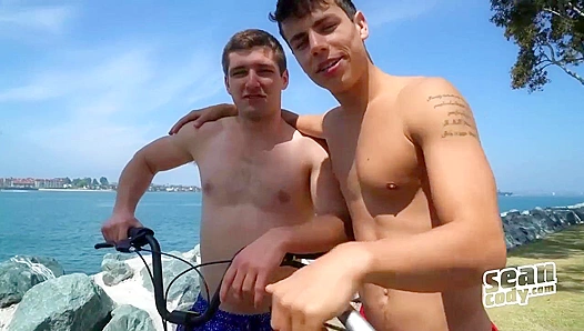 Kaleb Rides Hayes Hard in Reverse Cowboy Style — Full Control Sex Scene – Sean Cody