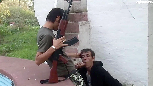 Hard Military Stud Claims Tight Virgin Hole – GayXXX 18+