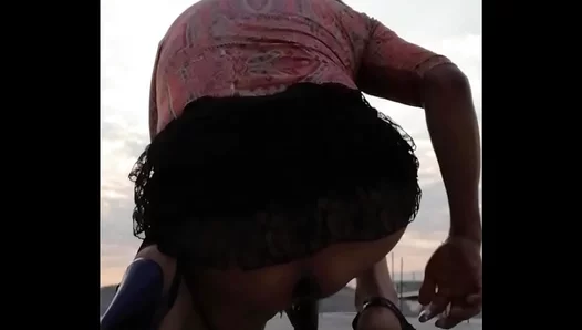 Sun-Drenched Sin: Lingerie Twinks Ride Big Dildos on Rooftop Heat – 18+