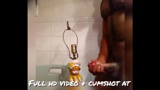 Horny Hairy Italian Stud Jerks Off Cums Hard on Lamp – Steamy Solo Scene – XXX