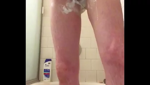Smooth Skin Thrills: Slim Guy Jerks Off Under the Shower – GayPornHub 18+