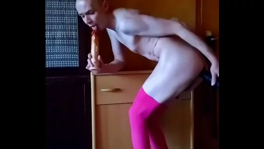 Savoring Every Drop: He Cleans the Dildo After Deep Anal Ride – GayFun 18+