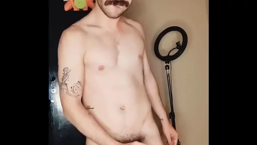 Sensual Handjob Tease: Kinky Bottom Plays With Hard Cock for Hairy Bear – 18+