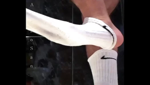 Horny Hunk Worships Thick Dick-Scented Socks – AnzzoSans Feet Obsession – XXX