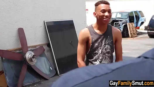Stepson Tempts Burly Mechanic StepDad: Steamy Taboo Encounter – HotTaboos 18+